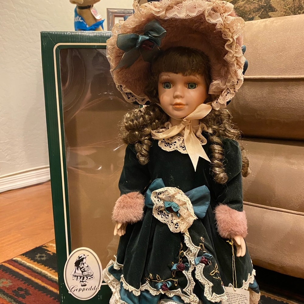 Vintage Limited Edition Geppeddo Porcelain Doll